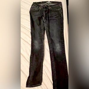 Red rivet women’s jeans